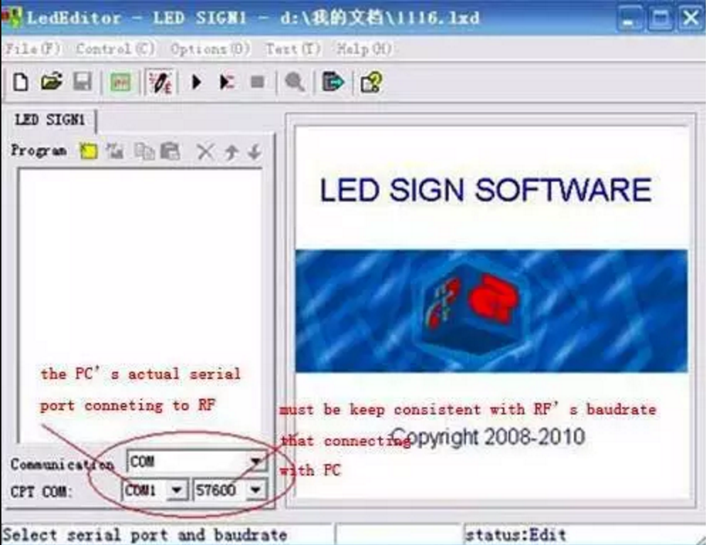 led sign software